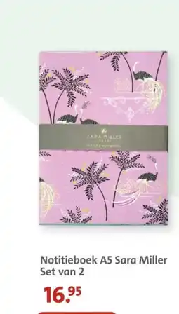 Bruna Notitieboek A5 Sara Miller Set van 2 aanbieding