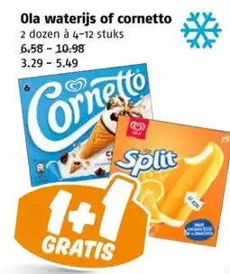 Poiesz Ola waterijs of cornetto aanbieding