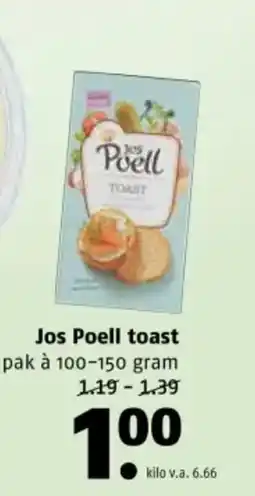 Poiesz Jos Poell toast p aanbieding