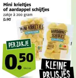 Poiesz Mini krieltjes of aardappel schijfjes aanbieding