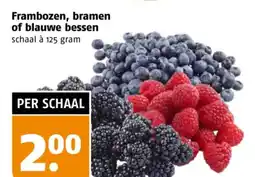 Poiesz Frambozen, bramen of blauwe bessen aanbieding