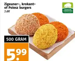 Poiesz Zigeuner-, krokant- of Poiesz burgers aanbieding