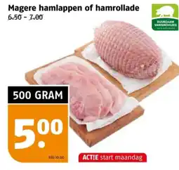 Poiesz Magere hamlappen of hamrollade aanbieding
