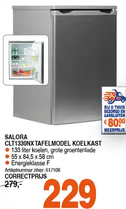 Correct SALORA CLT1330NX TAFELMODEL KOELKAST aanbieding