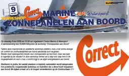 Correct Workshop zonnepanelen aan boord aanbieding