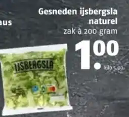 Poiesz Gesneden ijsbergsla naturel aanbieding