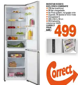 Correct INVENTUM KV2001S KOEL/VRIES COMBINATIE aanbieding