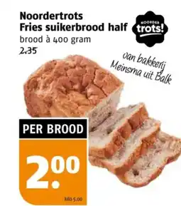 Poiesz Noordertrots Fries suikerbrood half aanbieding
