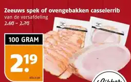 Poiesz Zeeuws spek of ovengebakken casselerrib aanbieding