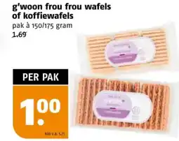 Poiesz w g'woon frou frou wafels of koffiewafels aanbieding