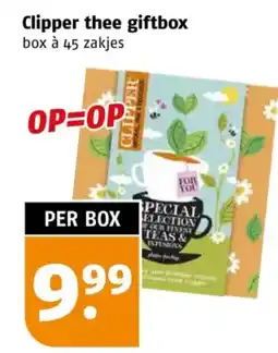 Poiesz Clipper thee giftbox aanbieding