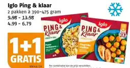 Poiesz Iglo Ping & klaar aanbieding