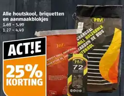 Poiesz Alle houtskool, briquetten en aanmaakblokjes aanbieding