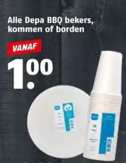 Poiesz Alle Depa BBQ bekers, kommen of borden aanbieding