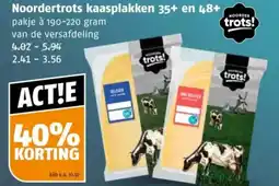 Poiesz Noordertrots kaasplakken 35+ en 48+ aanbieding