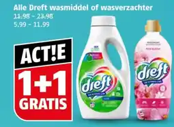 Poiesz Alle Dreft wasmiddel of wasverzachter aanbieding