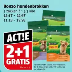 Poiesz Bonzo hondenbrokken aanbieding