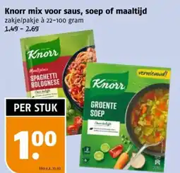 Poiesz Knorr mix voor saus, soep of maaltijd aanbieding
