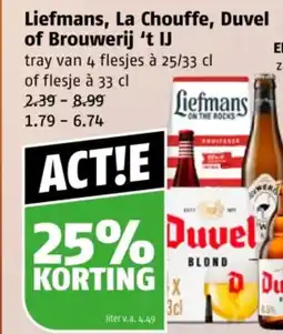 Poiesz Liefmans, La Chouffe, Duvel of Brouwerij 't IJ aanbieding
