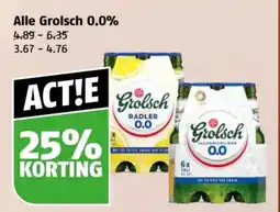 Poiesz Alle Grolsch 0.0% aanbieding