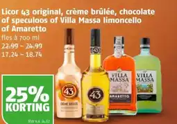 Poiesz Licor 43 original, crème brûlée, chocolate of speculoos of Villa Massa limoncello of Amaretto aanbieding