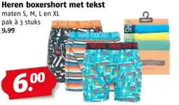 Poiesz Heren boxershort met tekst aanbieding