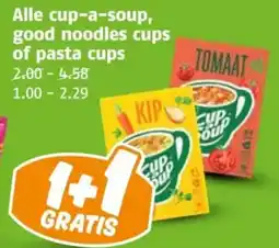 Poiesz Alle cup-a-soup, good noodles cups of pasta cups aanbieding