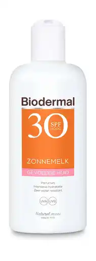 Bol.com Biodermal Zonnebrand Gevoelige huid - Zonnemelk - SPF 30 - 200ml aanbieding
