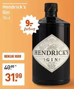 Gall & Gall Hendrick's Gin aanbieding