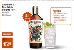 Gall & Gall Cockburn's Fine White Heights Port aanbieding