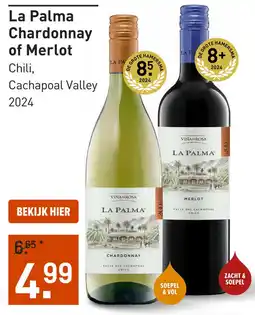 Gall & Gall La Palma Chardonnay of Merlot aanbieding