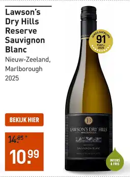 Gall & Gall Lawson's Dry Hills Reserve Sauvignon Blanc aanbieding