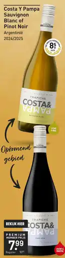 Gall & Gall Costa Y Pampa Sauvignon Blanc of Pinot Noir aanbieding