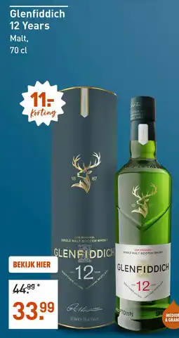 Gall & Gall Glenfiddich 12 Years Malt aanbieding