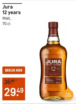Gall & Gall Jura 12 years Malt aanbieding
