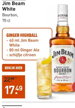 Gall & Gall Jim Beam White Bourbon aanbieding