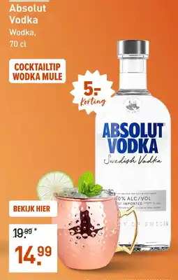 Gall & Gall Absolut Vodka Wodka aanbieding