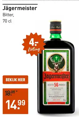 Gall & Gall Jägermeister Bitter aanbieding