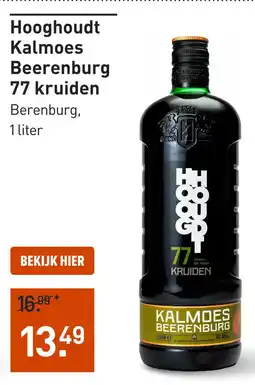 Gall & Gall Hooghoudt Kalmoes Beerenburg 77 kruiden Berenburg aanbieding