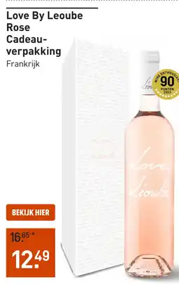 Gall & Gall Love By Leoube Rose Cadeauverpakking aanbieding