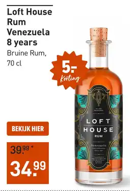 Gall & Gall Loft House Rum Venezuela 8 years aanbieding