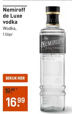 Gall & Gall Nemiroff de Luxe vodka Wodka aanbieding
