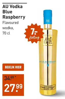 Gall & Gall AU Vodka Blue Raspberry Flavoured wodka aanbieding