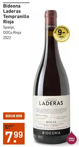 Gall & Gall Bideona Laderas Tempranillo Rioja Spanje, DOCa Rioja aanbieding