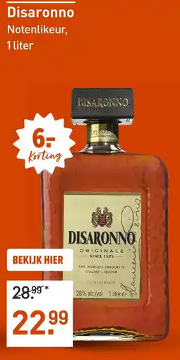 Gall & Gall Disaronno Notenlikeur aanbieding