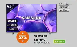 Expert Samsung Crystal UHD 65U8070F (2025) aanbieding