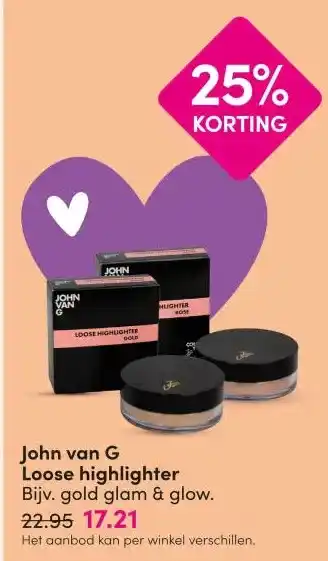 DA John van G Loose highlighter aanbieding