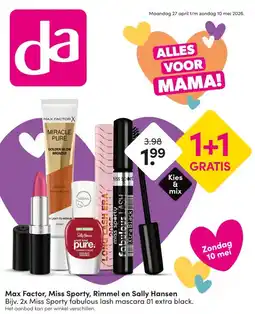 DA Max Factor, Miss Sporty, Rimmel en Sally Hansen aanbieding