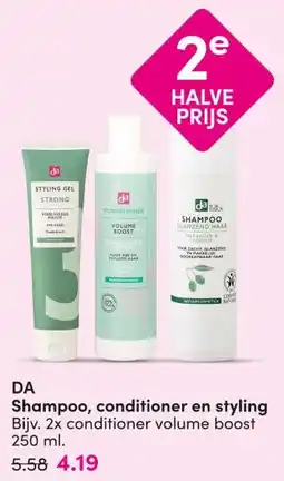 DA DA Shampoo, conditioner en styling aanbieding
