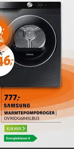 Expert Samsung DV90DG6845LBU3 Zwart aanbieding
